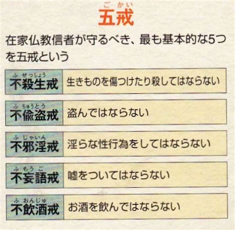 宗教禁忌|五戒とは？仏教でやってはいけないことを分かりやす。